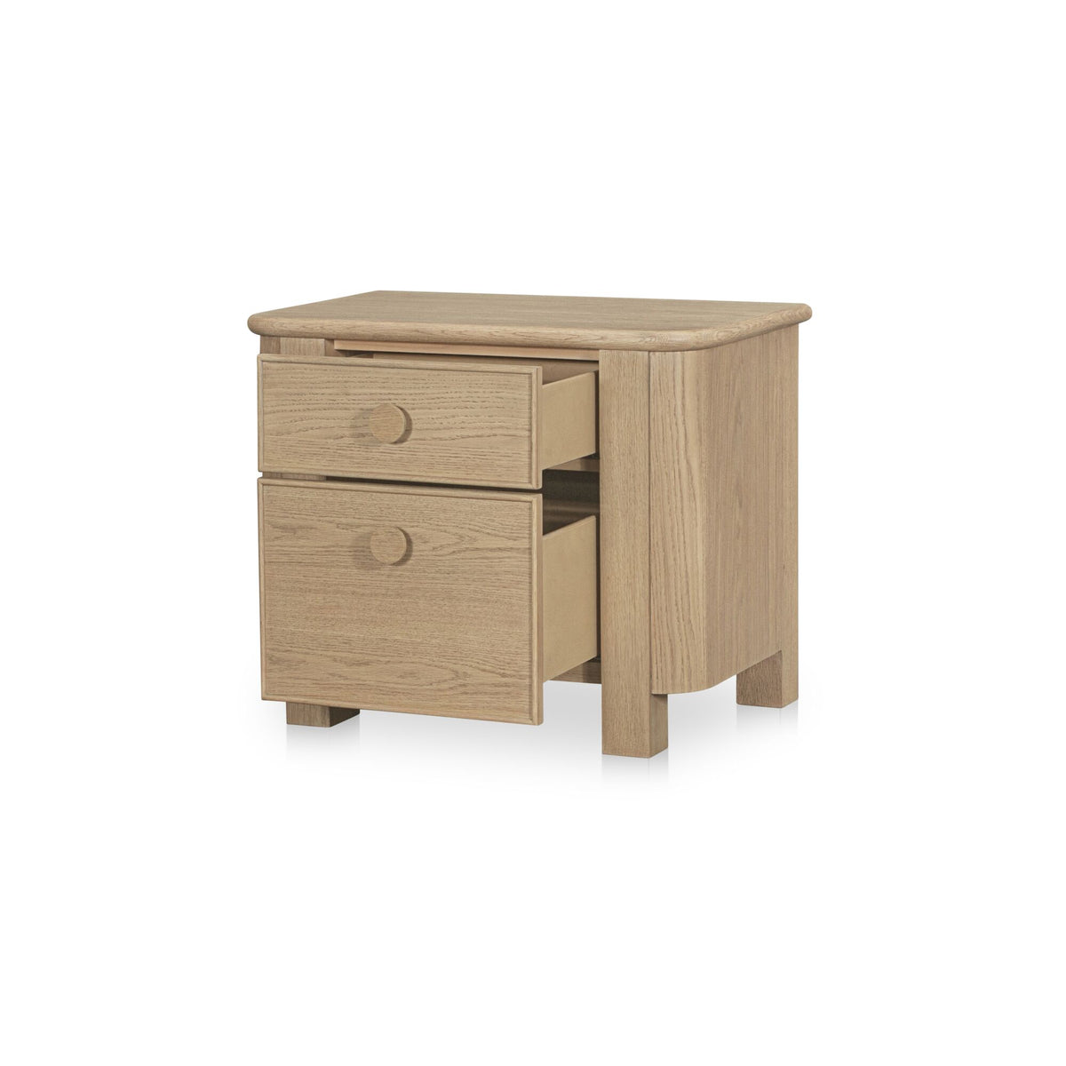 Loren Nightstand – 18" to 32" Oak Veneer Nightstand (2 Colors) (24)