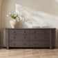 Loren Dresser – 87.8" Oak Veneer 6 Drawer Dresser (2 Colors) (10)