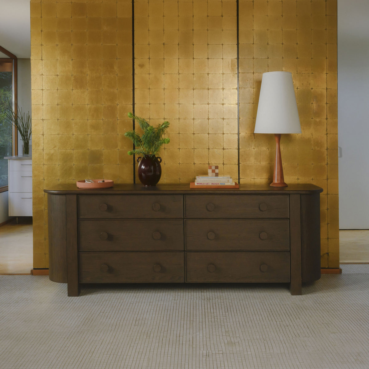 Loren Dresser – 87.8" Oak Veneer 6 Drawer Dresser (2 Colors) (11)
