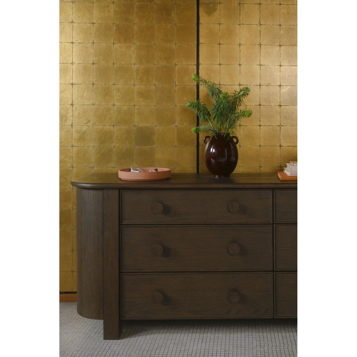 Loren Dresser – 87.8" Oak Veneer 6 Drawer Dresser (2 Colors) (12)