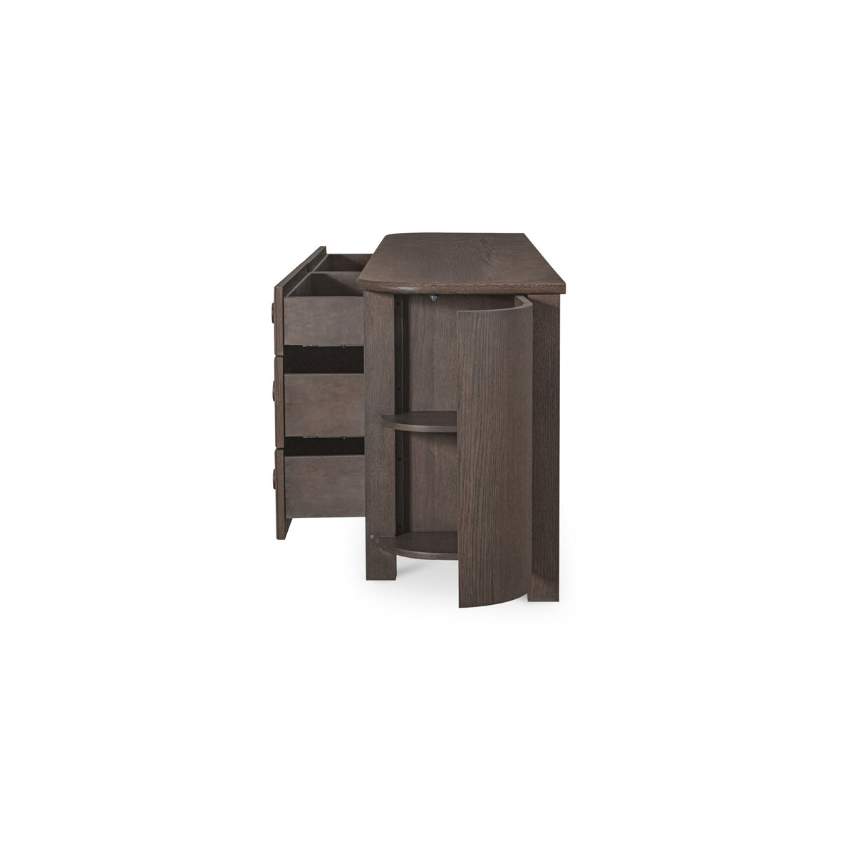 Loren Dresser – 87.8" Oak Veneer 6 Drawer Dresser (2 Colors) (2)