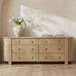 Loren Dresser – 87.8" Oak Veneer 6 Drawer Dresser (2 Colors) (26)