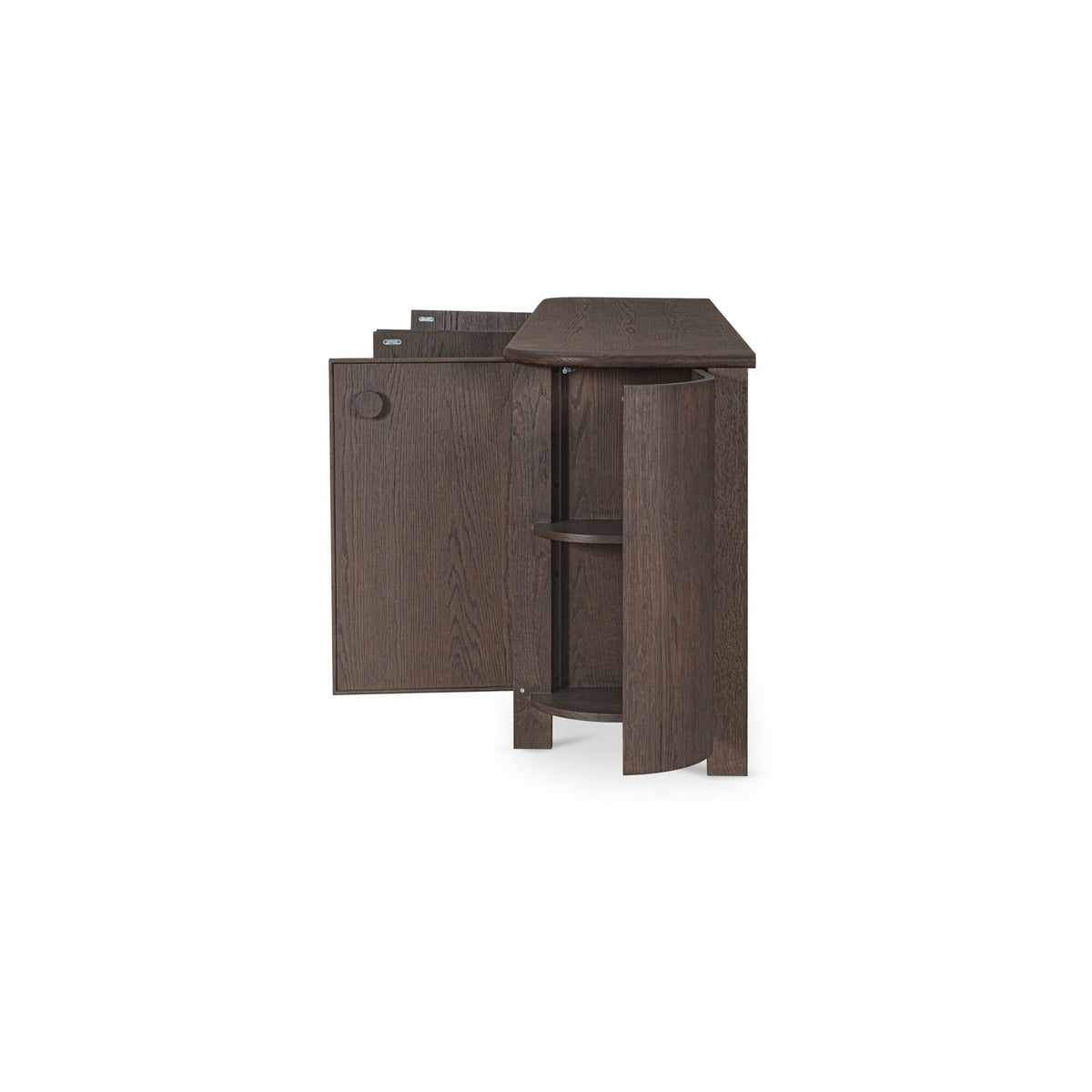 Loren Sideboard – 90" Oak Veneer Sideboard (2 Colors) (3)