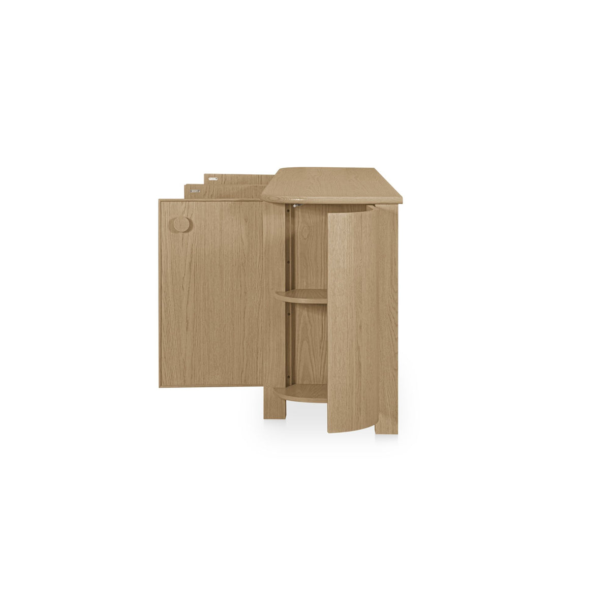 Loren Sideboard – 90" Oak Veneer Sideboard (2 Colors) (14)