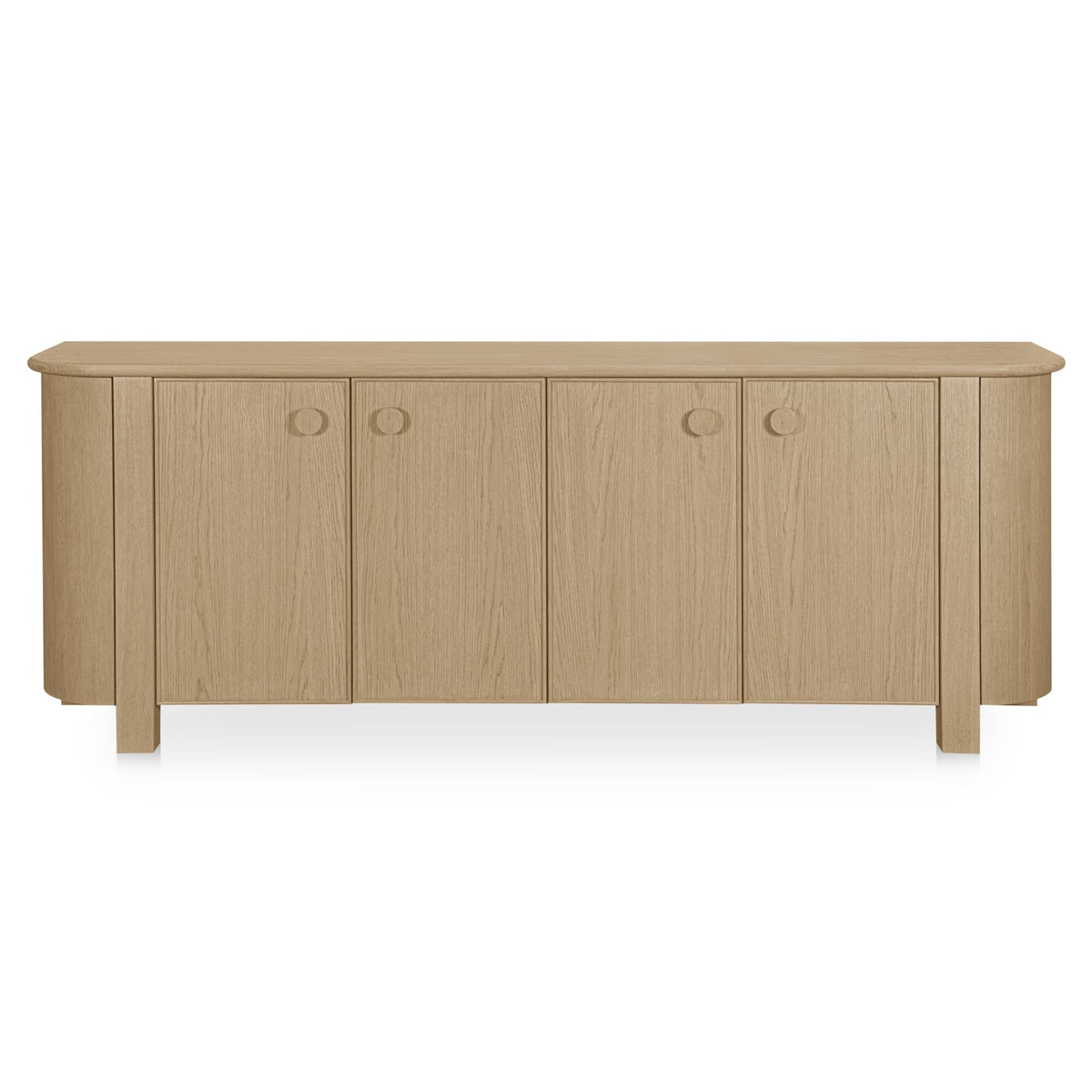 Loren Sideboard – 90" Oak Veneer Sideboard (2 Colors) (12)