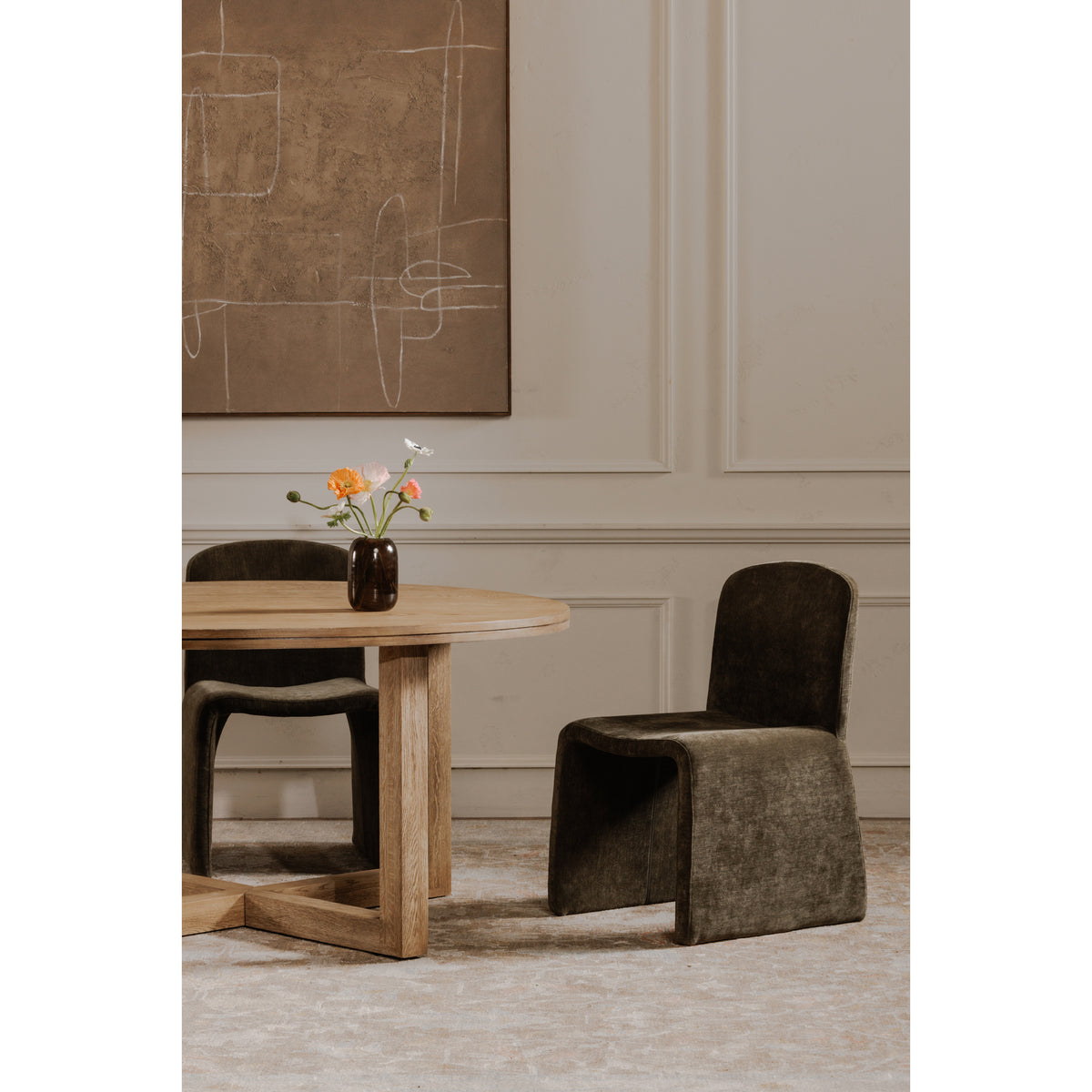 Ella Dining Chair – 22" Upholstered Dining Chair (3 Colors) (23)