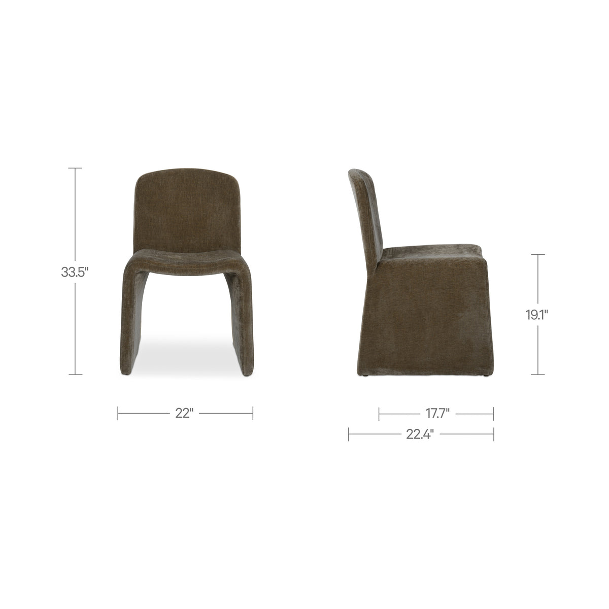 Ella Dining Chair – 22" Upholstered Dining Chair (3 Colors) (25)