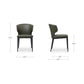 Delaney Dining Chair Set of 2 – 19.5" Vegan Leather Dining Chairs (2 Colors) (19)