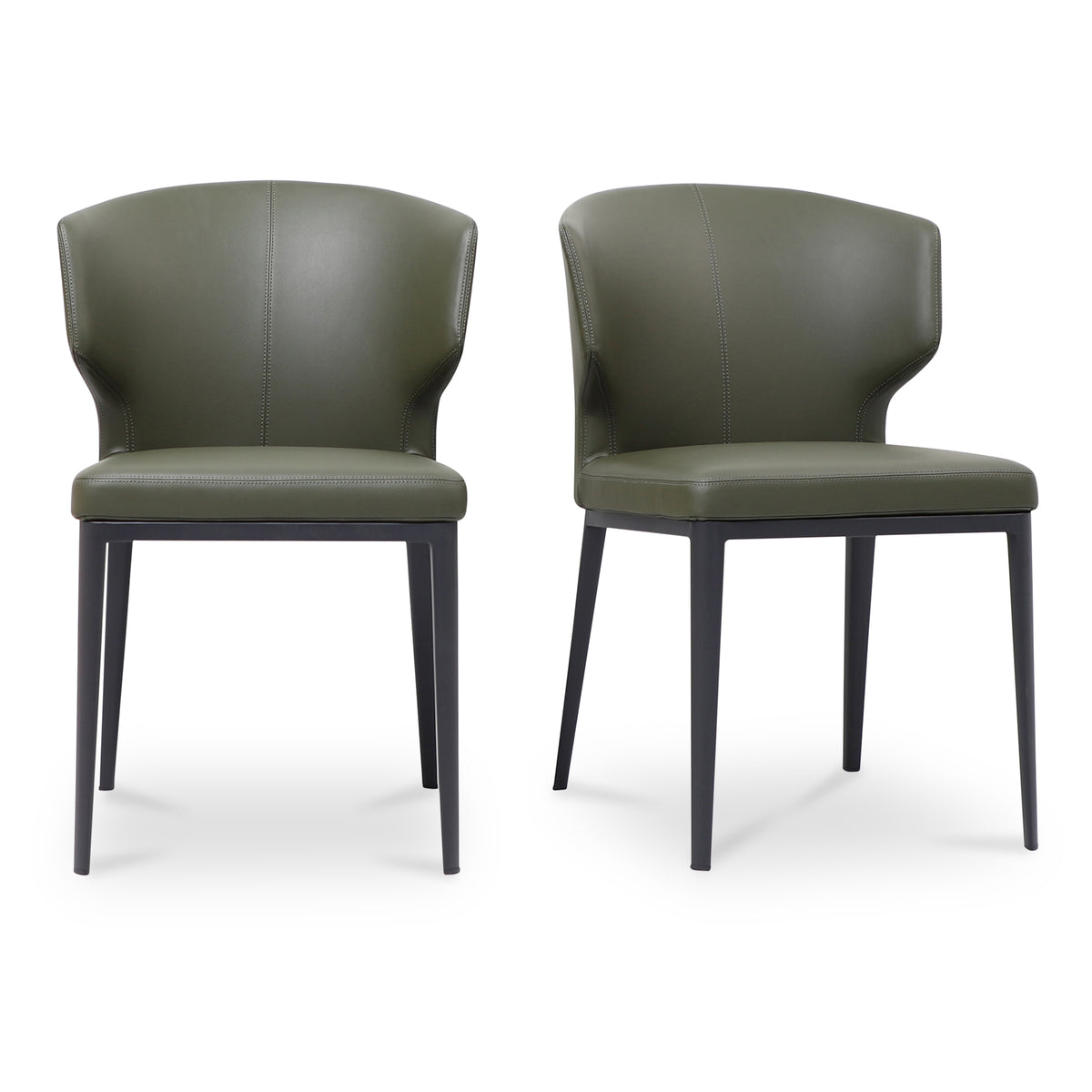 Delaney Dining Chair Set of 2 – 19.5" Vegan Leather Dining Chairs (2 Colors) (10)