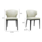 Delaney Dining Chair Set of 2 – 19.5" Vegan Leather Dining Chairs (2 Colors) (9)