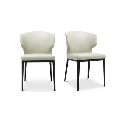 Delaney Dining Chair Set of 2 – 19.5" Vegan Leather Dining Chairs (2 Colors) (1)