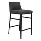 Baron Counter Stool – 17.5" Low-Back Upholstered Counter Stool (2 Colors) (2)