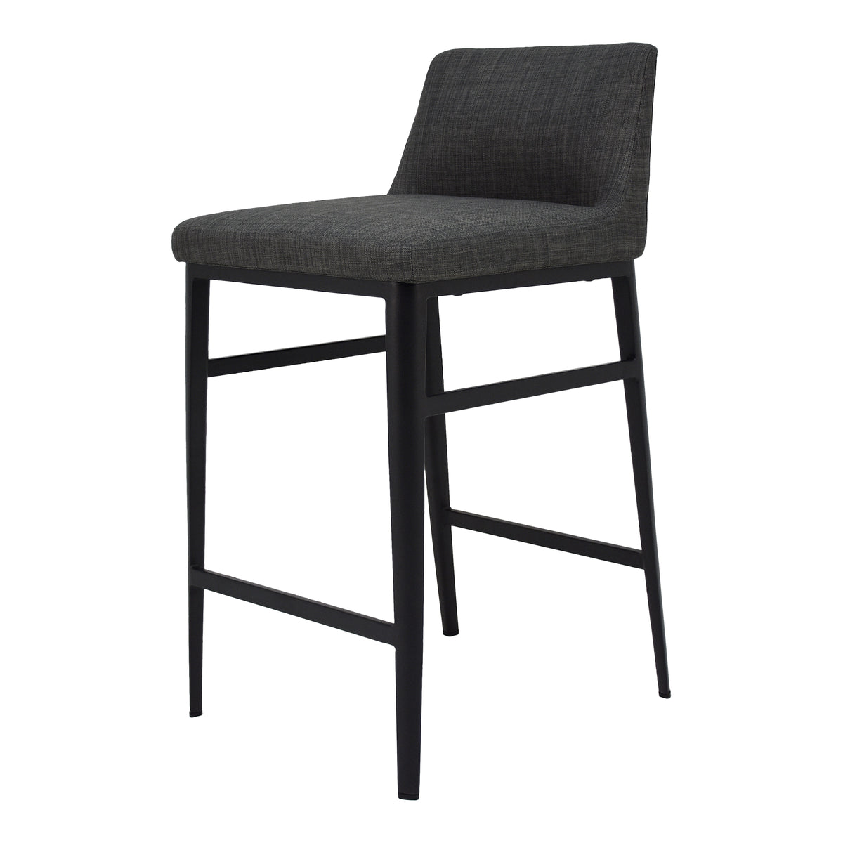 Baron Counter Stool – 17.5" Low-Back Upholstered Counter Stool (2 Colors) (4)