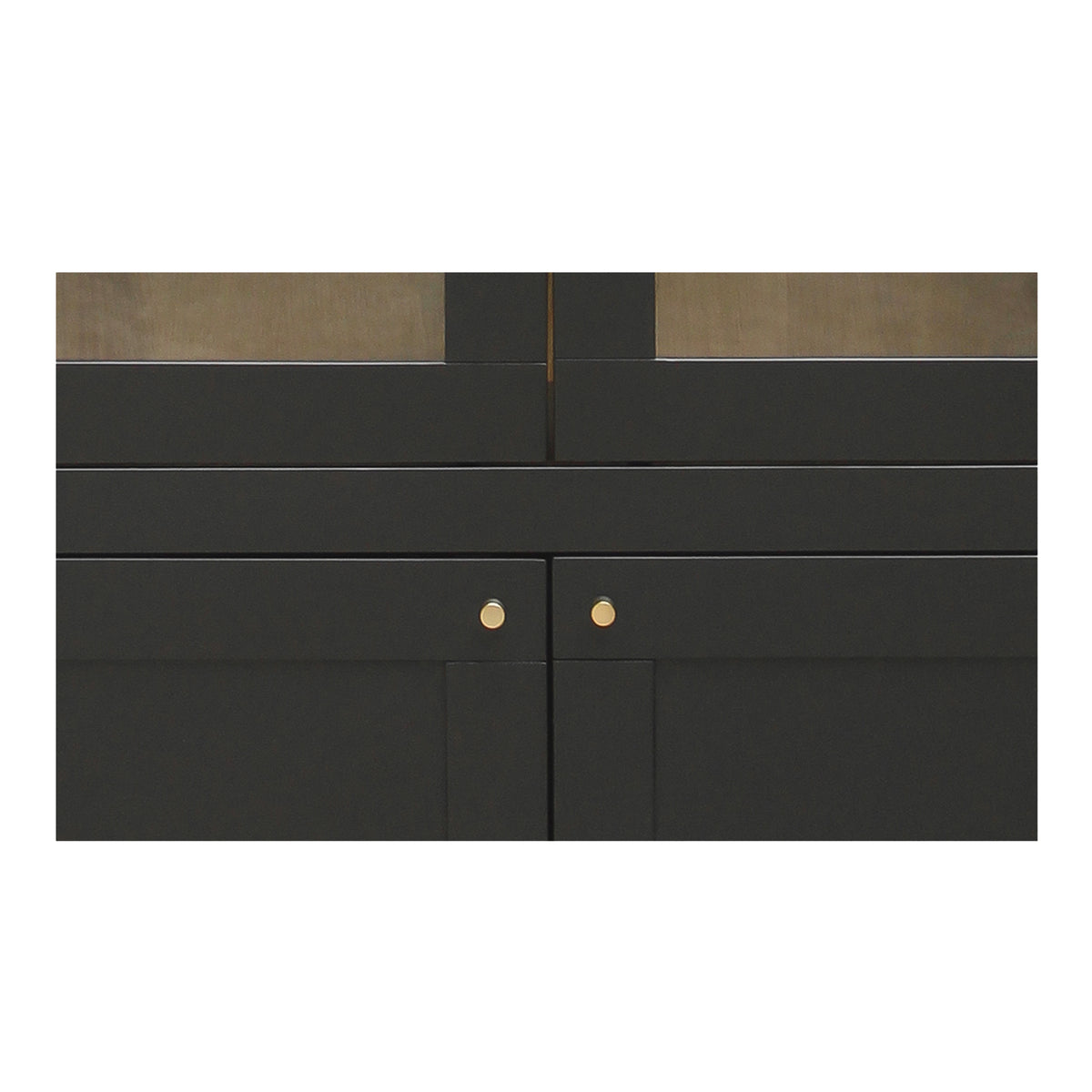 Hannah Tall Cabinet – 86.2" Glass-Front Pine Cabinet (2 Colors) (7)