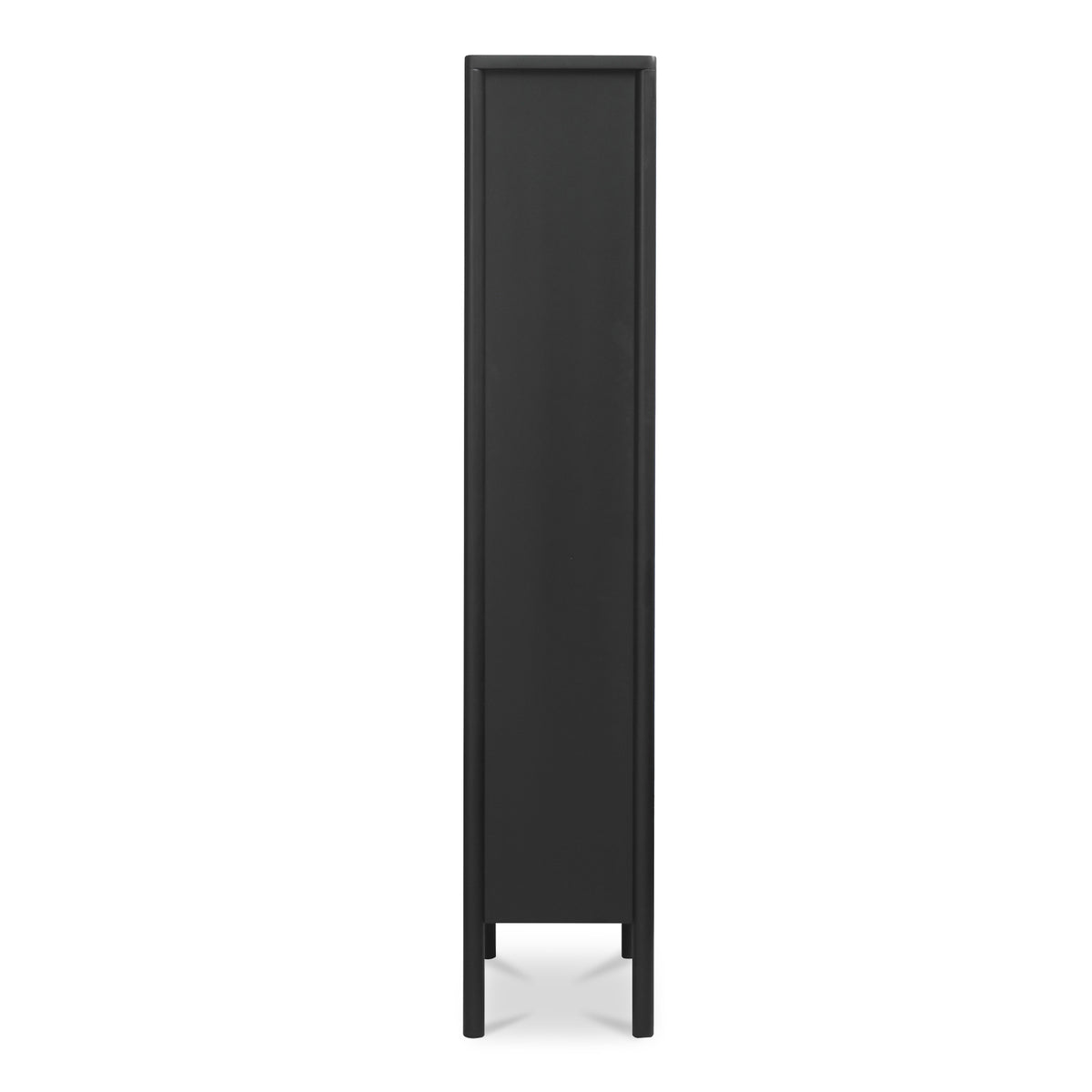 Hannah Tall Cabinet – 86.2" Glass-Front Pine Cabinet (2 Colors) (5)