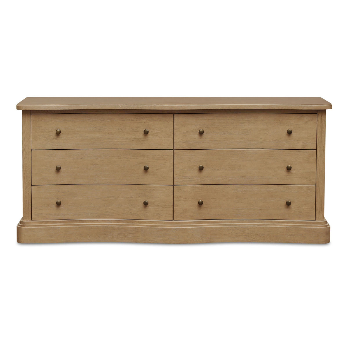 Clarence Dresser – 72" Solid Oak 6-Drawer Dresser (1)