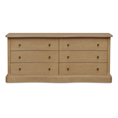 Clarence Dresser – 72" Solid Oak 6-Drawer Dresser (1)