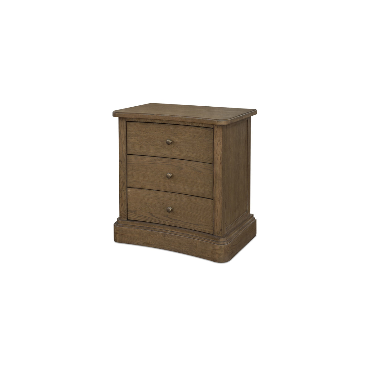 Clarence Nightstand – 28" Solid Oak 3-Drawer Nightstand (4)