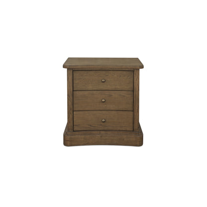 Clarence Nightstand – 28" Solid Oak 3-Drawer Nightstand (1)