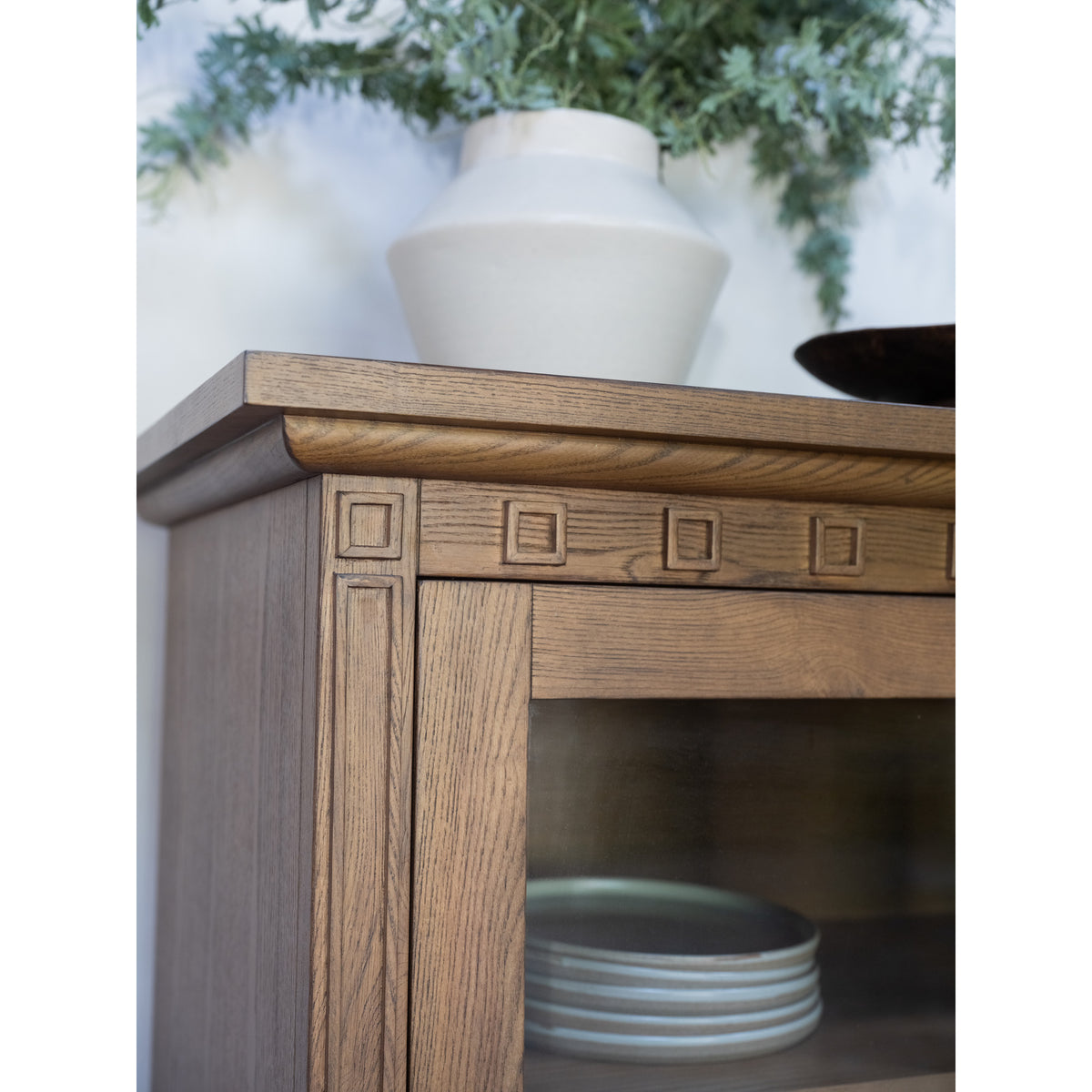 Lillian Sideboard – 83.7" Ash Sideboard with Glass Doors (11)