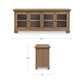 Lillian Sideboard – 83.7" Ash Sideboard with Glass Doors (13)