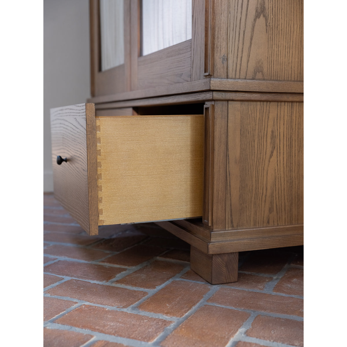 Lillian Tall Cabinet – 52" Ash Cabinet with Glass Doors (10)