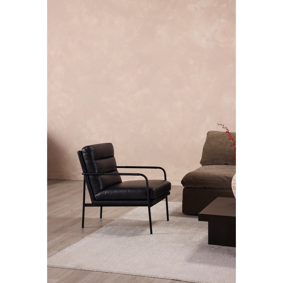 Verlaine Armchair – 23.5" Leather Accent Chair (3 Colors) (4)