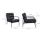 Verlaine Armchair – 23.5" Leather Accent Chair (3 Colors) (7)