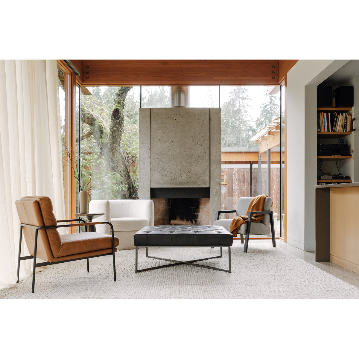 Verlaine Armchair – 23.5" Leather Accent Chair (3 Colors) (12)