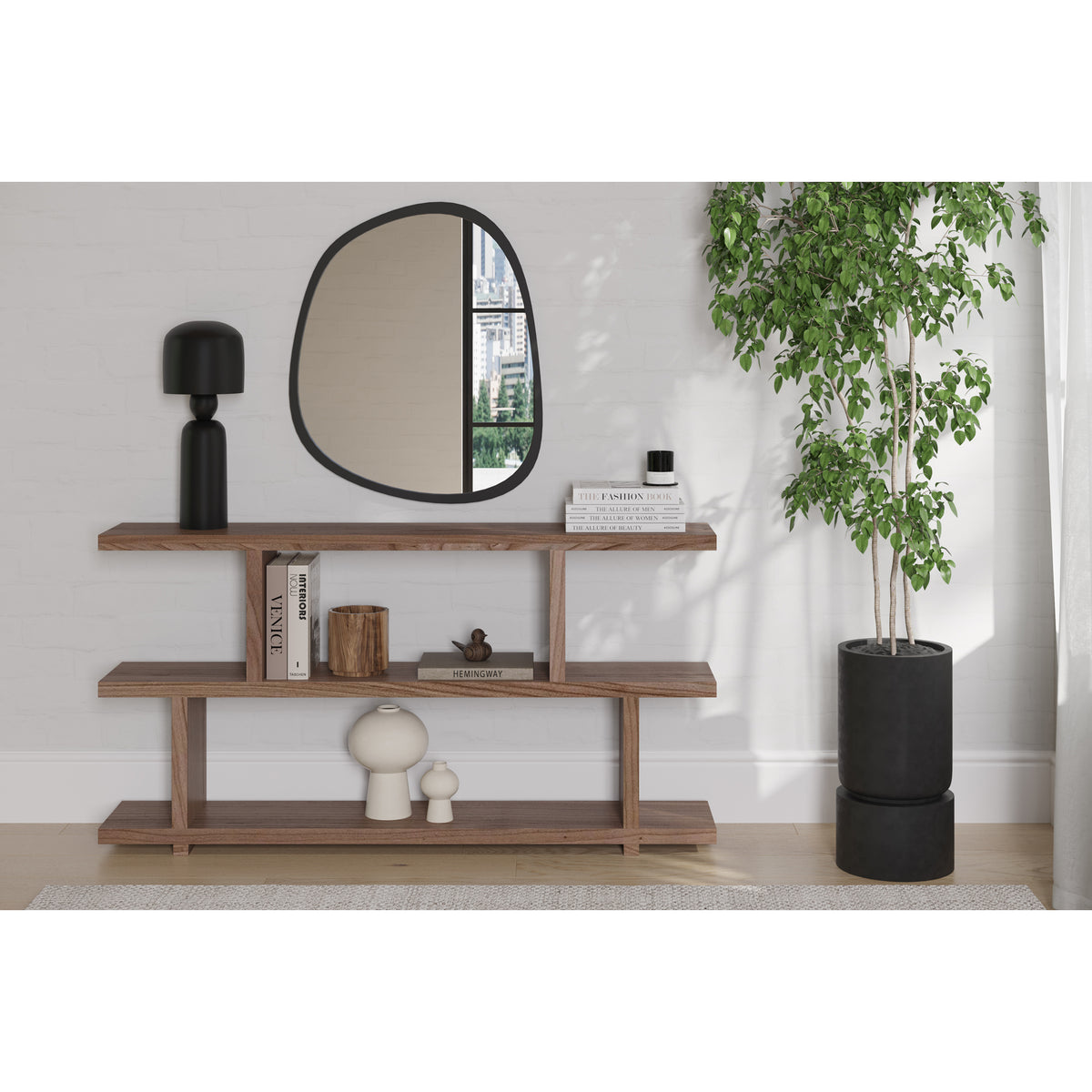 Miri Small Shelf – 63" Open Bookshelf (4 Colors) (4)