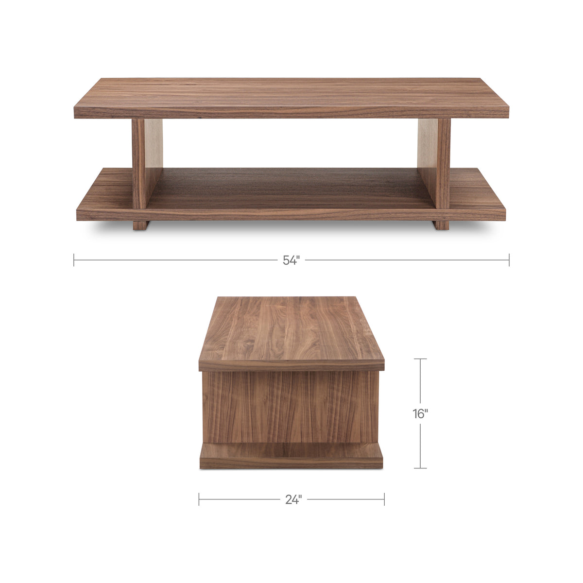 Miri Coffee Table – 54" Walnut Veneer Coffee Table (9)