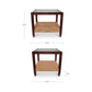 Beth Side Table – 25.3" Wood and Glass Side Table (9)