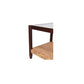 Beth Side Table – 25.3" Wood and Glass Side Table (4)