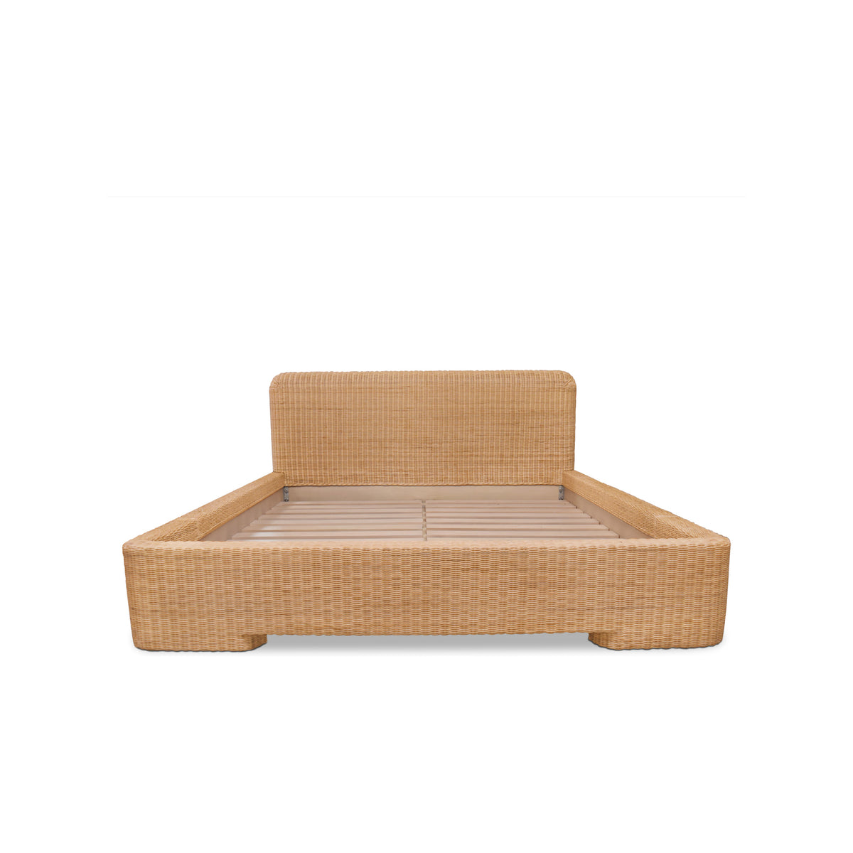 Claudia Bed – 70"–86" Natural Rattan Bed (2)