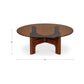 Luke Coffee Table – 42" Round Amber Glass Coffee Table (10)