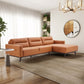 Ella PU Leather L-Shape Sectional Chaise Sofa 109"