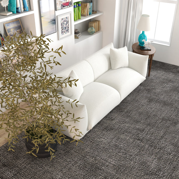 Emma Cream Boucle Sofa 89" – in room setting