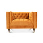 Evelyn Mid-Century Tufted Velvet Lounge Chair 42"