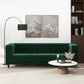 Evelyn Mid Century Chesterfield Sofa 88"