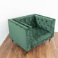 Evelyn Mid-Century Tufted Velvet Lounge Chair 42"