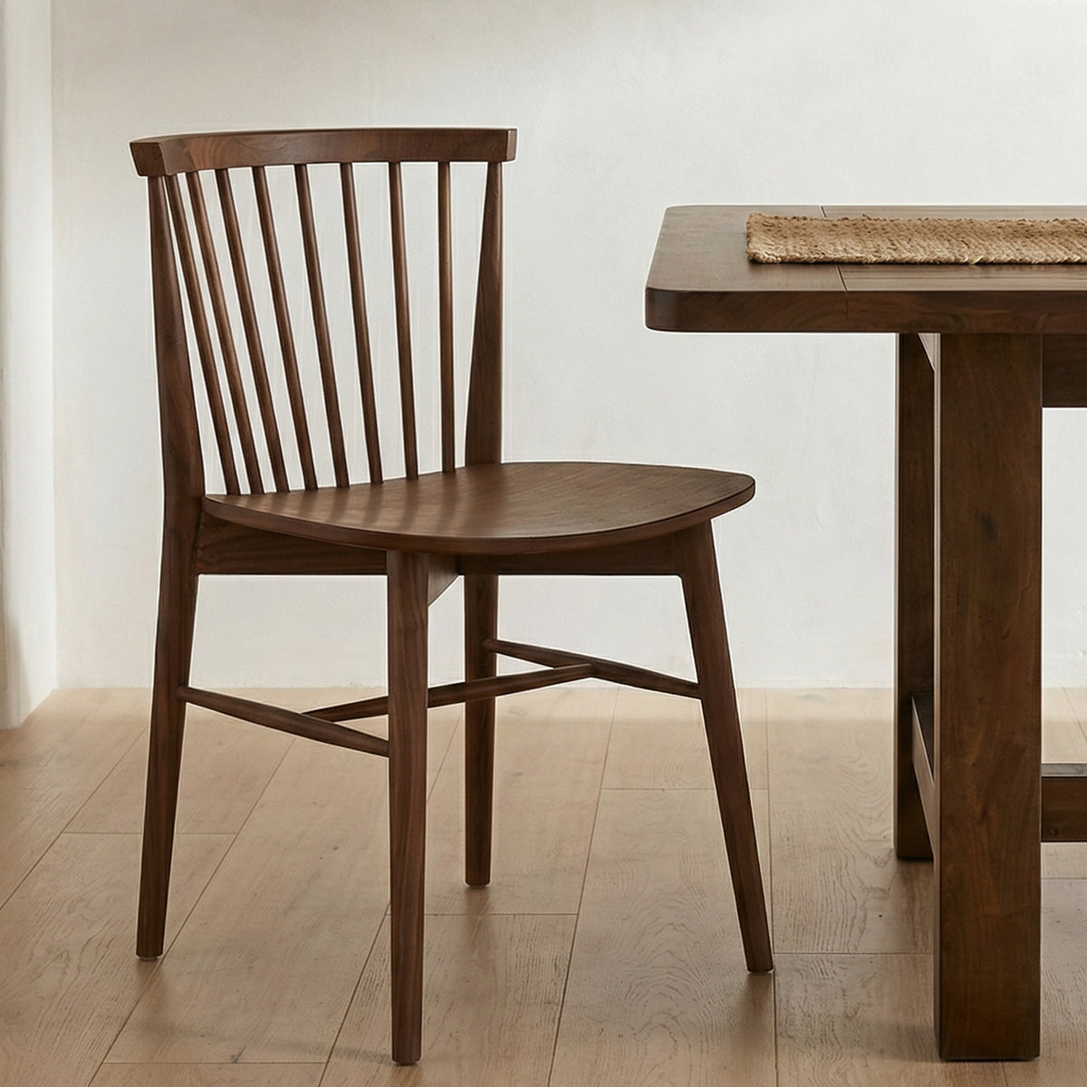 Marley Dining Chair Set of 2 – 18.58" Solid Walnut Dining Chairs (9)