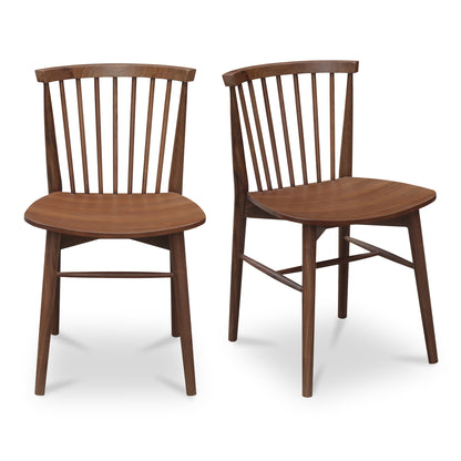 Marley Dining Chair Set of 2 – 18.58" Solid Walnut Dining Chairs (1)