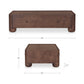 Gibson Coffee Table – 55" Oak and Burl Veneer Coffee Table (2 Colors) (10)