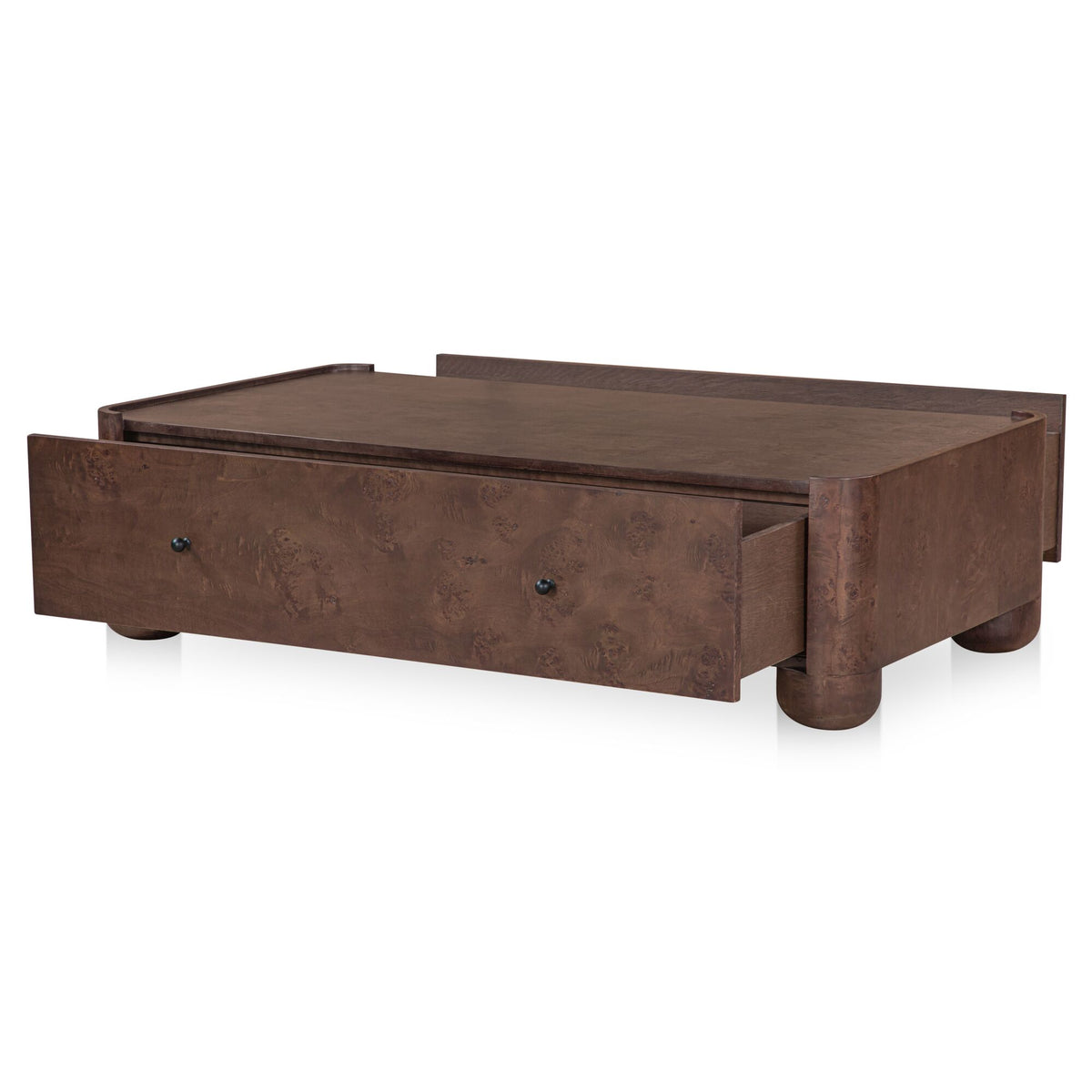 Gibson Coffee Table – 55" Oak and Burl Veneer Coffee Table (2 Colors) (5)