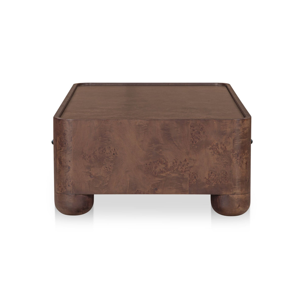 Gibson Coffee Table – 55" Oak and Burl Veneer Coffee Table (2 Colors) (2)