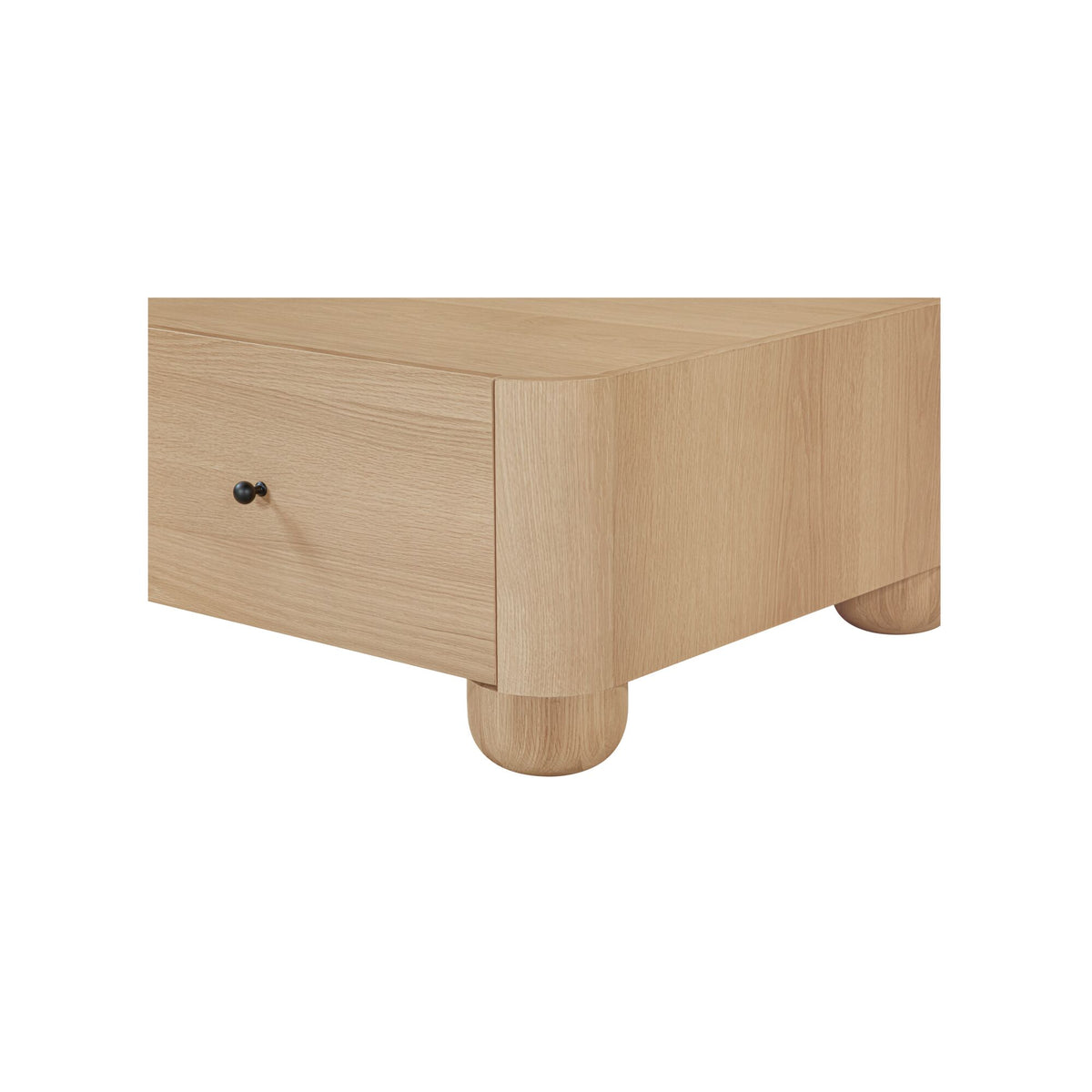 Gibson Coffee Table – 55" Oak and Burl Veneer Coffee Table (2 Colors) (17)