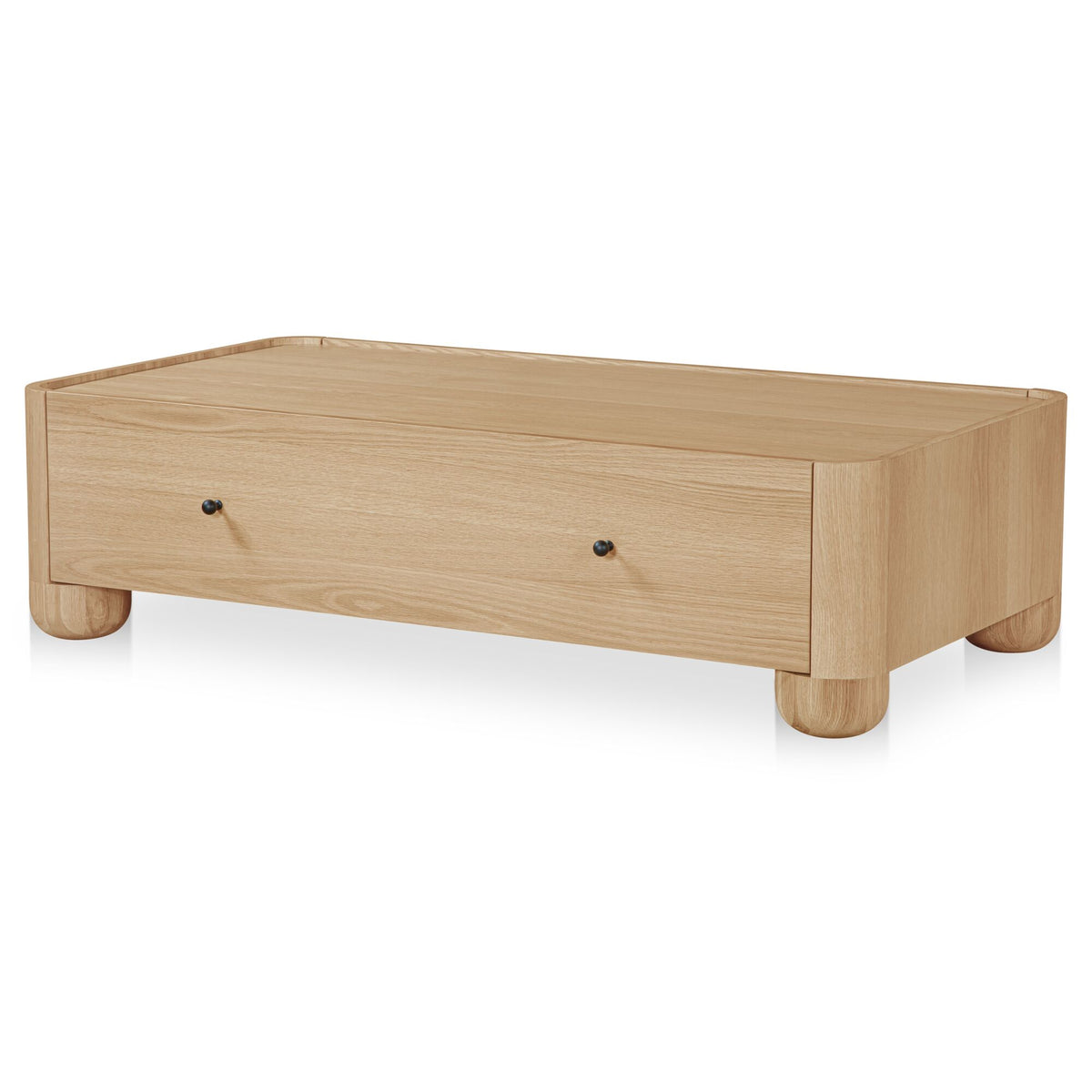 Gibson Coffee Table – 55" Oak and Burl Veneer Coffee Table (2 Colors) (15)