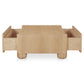 Gibson Coffee Table – 55" Oak and Burl Veneer Coffee Table (2 Colors) (12)