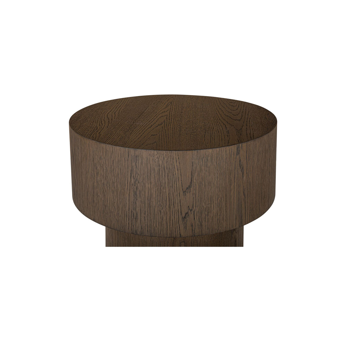 Corey Side Table – 20" Round Oak Veneer Side Table (2 Colors) (3)
