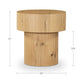 Corey Side Table – 20" Round Oak Veneer Side Table (2 Colors) (14)